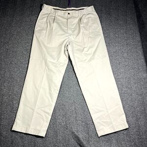 Brooks Brothers Mens Elliot Advantage Chino khaki pants 37x30 Office Career